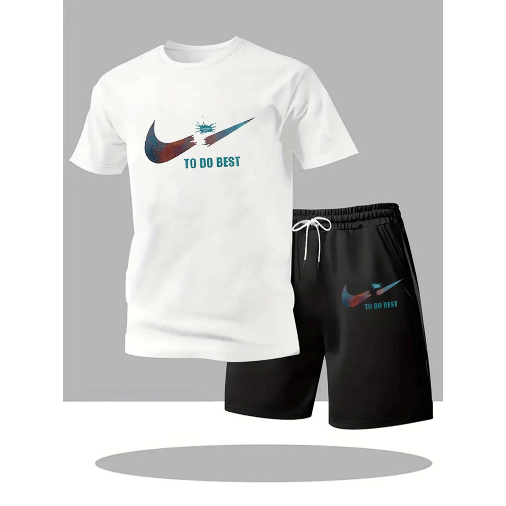 Sports Equipment Set - بدلة رياضية صيفية جديدة للرجال، طقم